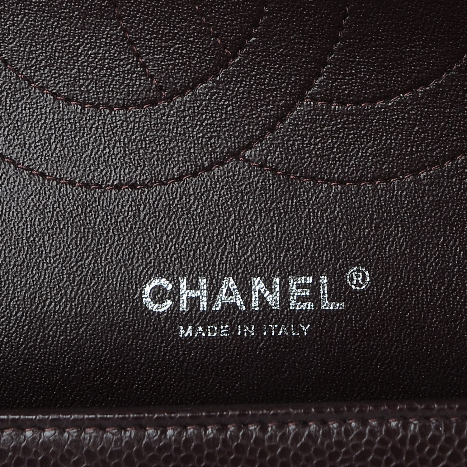 Chanel Caviar Quilted Jumbo Double Flap Burgundy 7 of 8