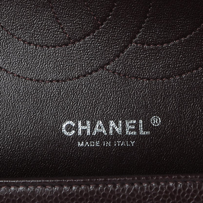 Chanel Caviar Quilted Jumbo Double Flap Burgundy 7 of 8