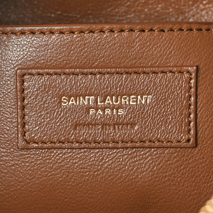 Saint Laurent Velvet Suede Le Monogramme Coeur Crossbody Brown 6 of 10