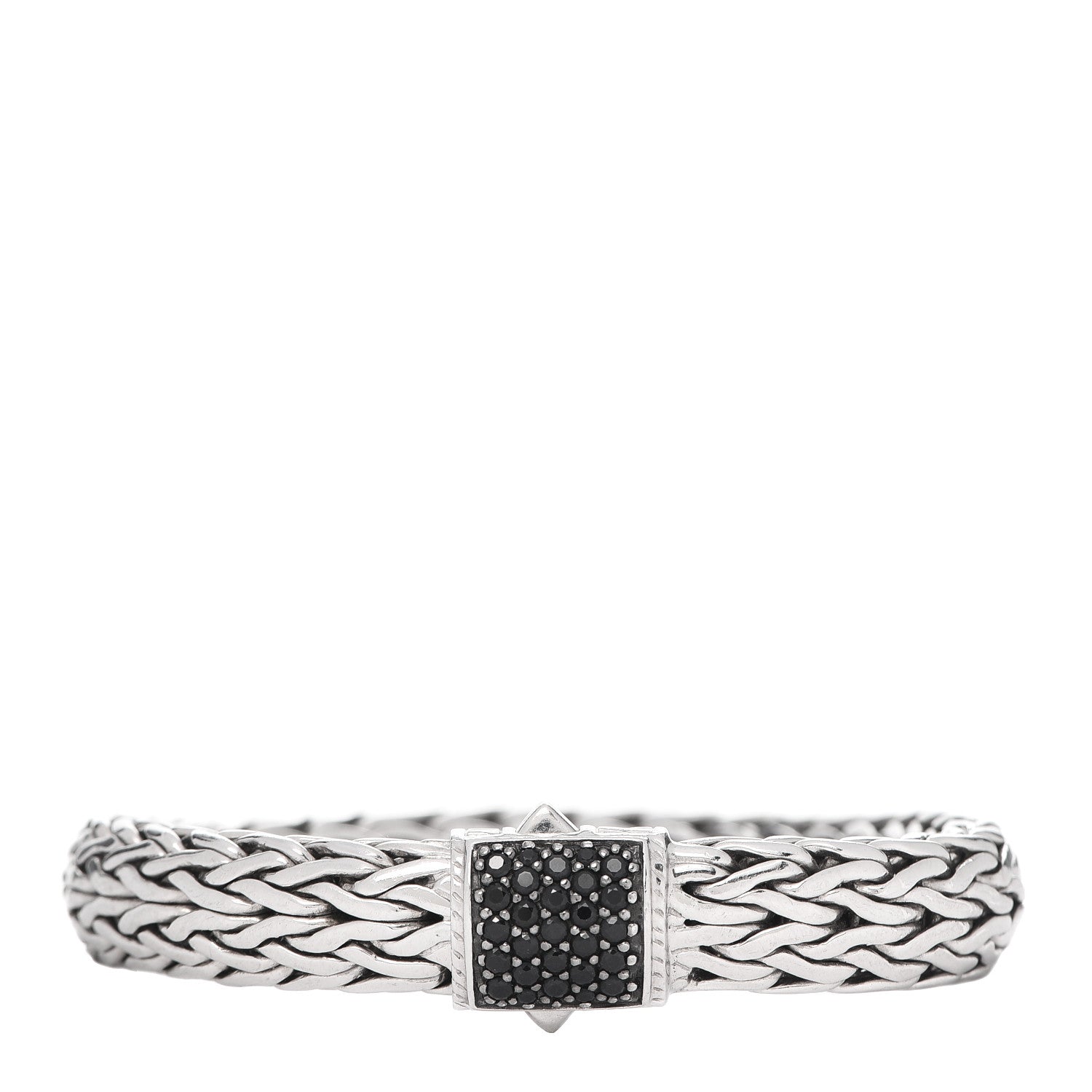 John Hardy Sterling Silver Black Sapphire 10mm Classic Chain Bracelet 4 of 5