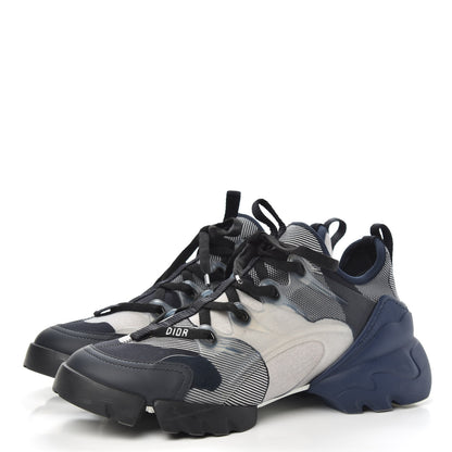 Christian Dior Neoprene Rubber Womens D-Connect Sneakers 38 Blue Black 3 of 7
