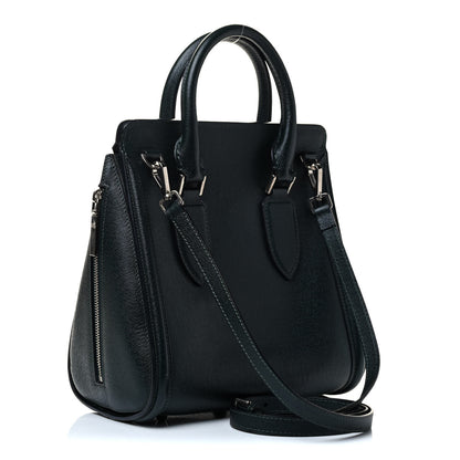 Alexander McQueen Grained Calfskin Large Heroine Black 3 of 8