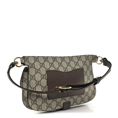 Gucci GG Supreme Monogram Textured Dollar Calfskin Blondie Belt Bag Beige Ebony New Acero 3 of 9