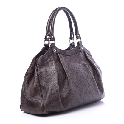 Gucci Guccissima Medium Sukey Tote Chocolate 3 of 11