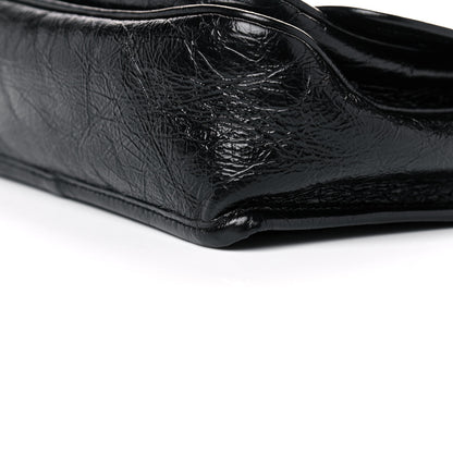 Saint Laurent Crinkled Calfskin Matelasse Monogram Baby Niki Chain Satchel Black 11 of 11