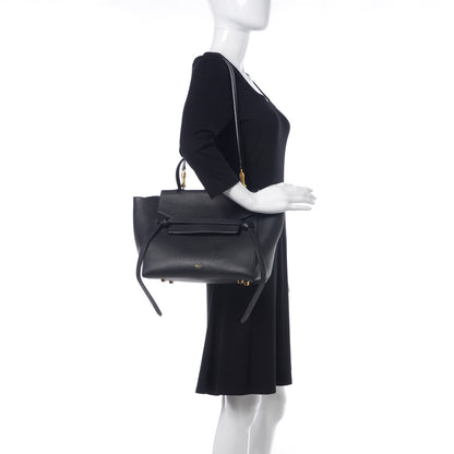 Celine Grained Calfskin Mini Belt Bag Black 2 of 14