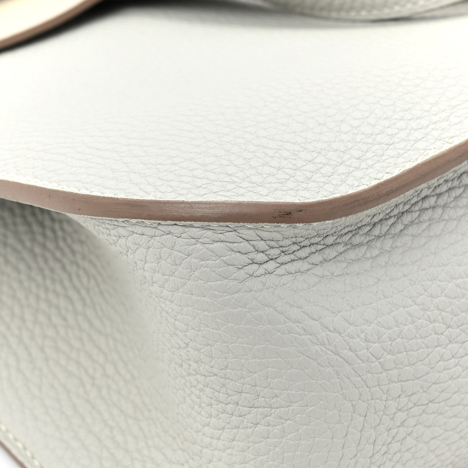 Hermes Taurillon Clemence Halzan 31 GM Gris Perle Beton 9 of 11