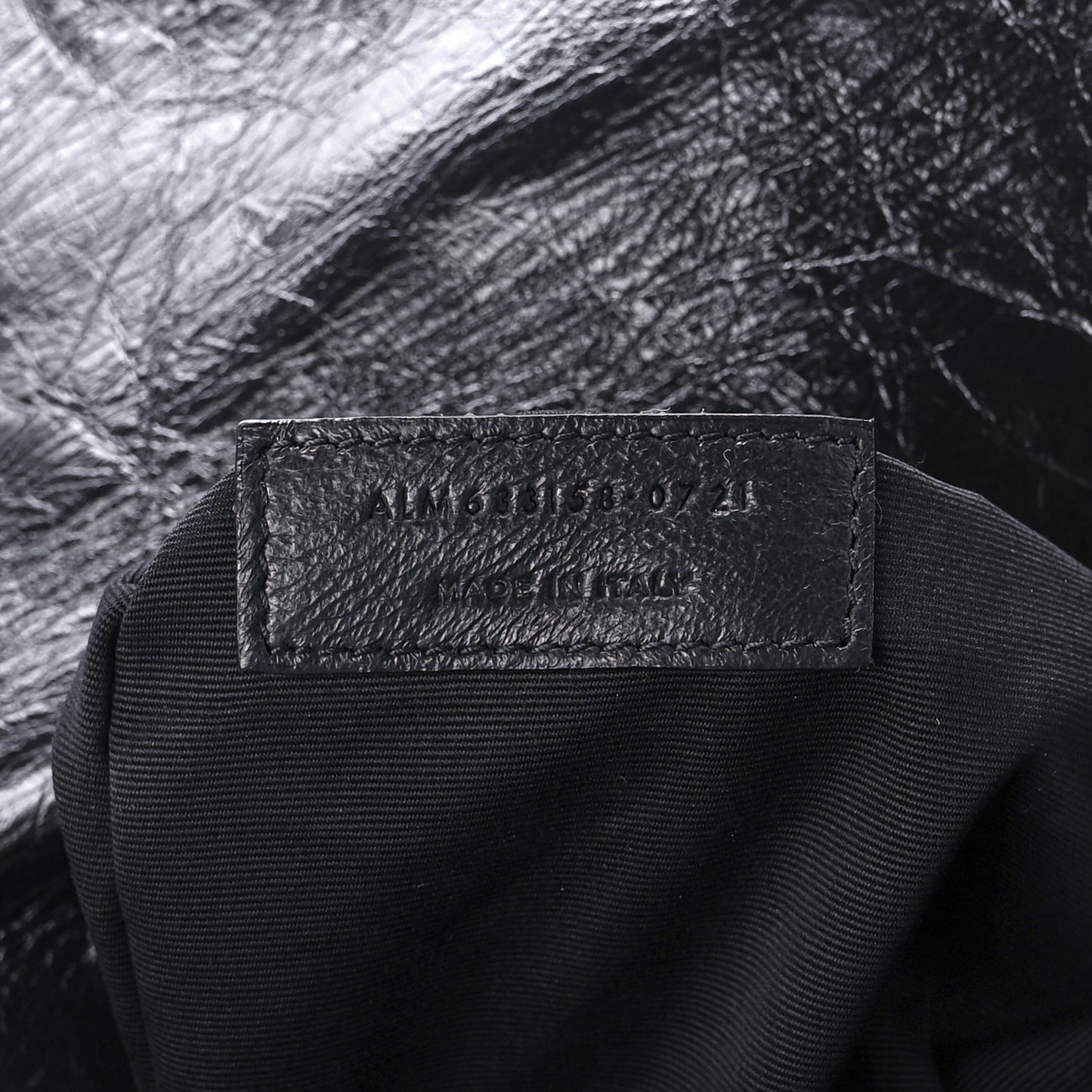 Crinkled Calfskin Matelasse Monogram Medium Niki Chain Satchel Black