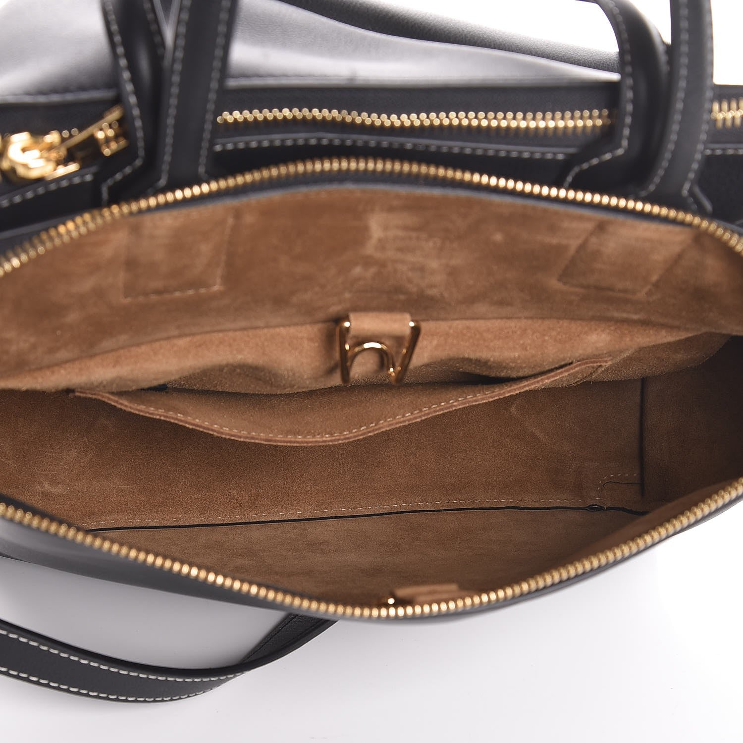 Loewe Calfskin Triple Zip Tote Black 7 of 10