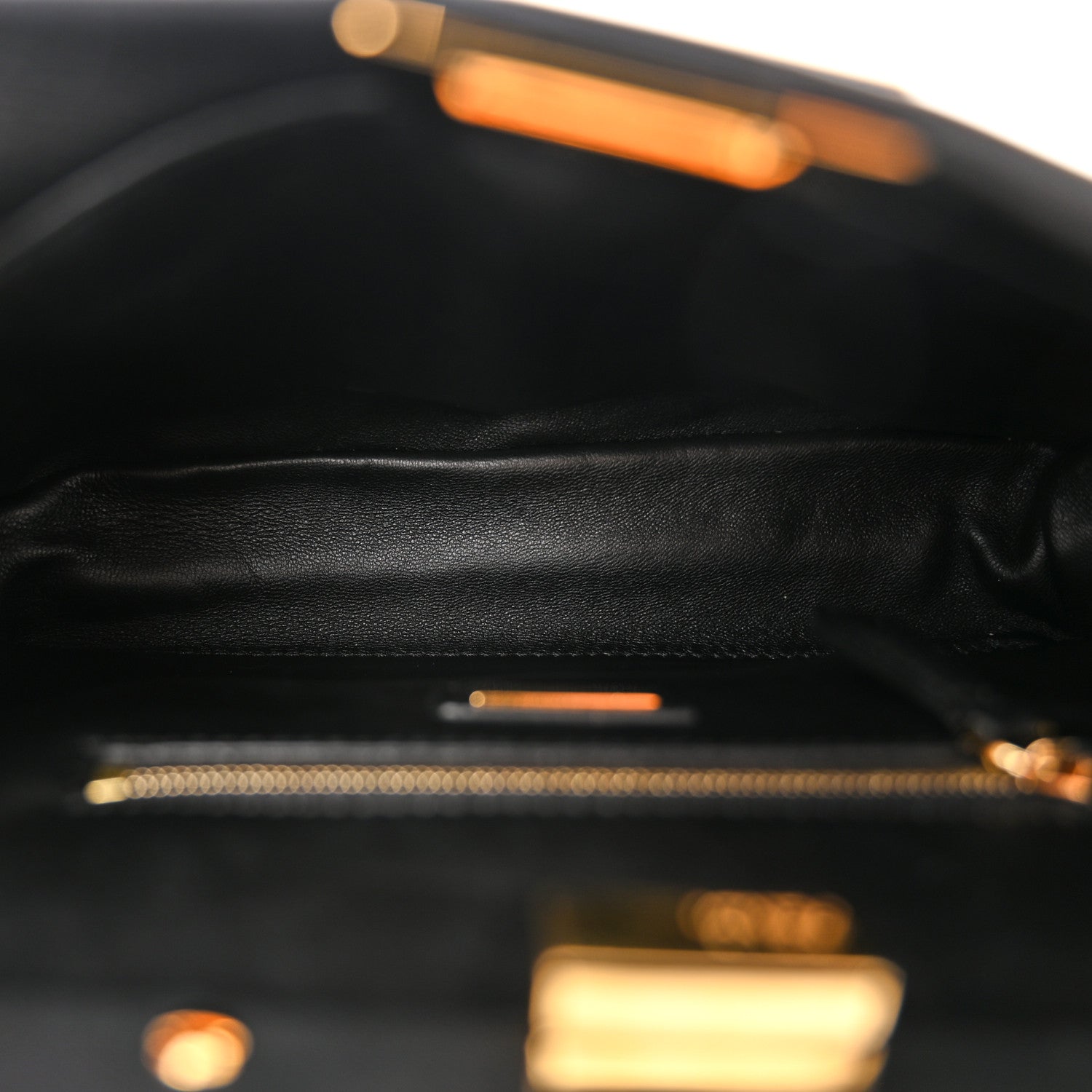 Fendi Nappa Mini Peekaboo Iconic Satchel Black 6 of 11