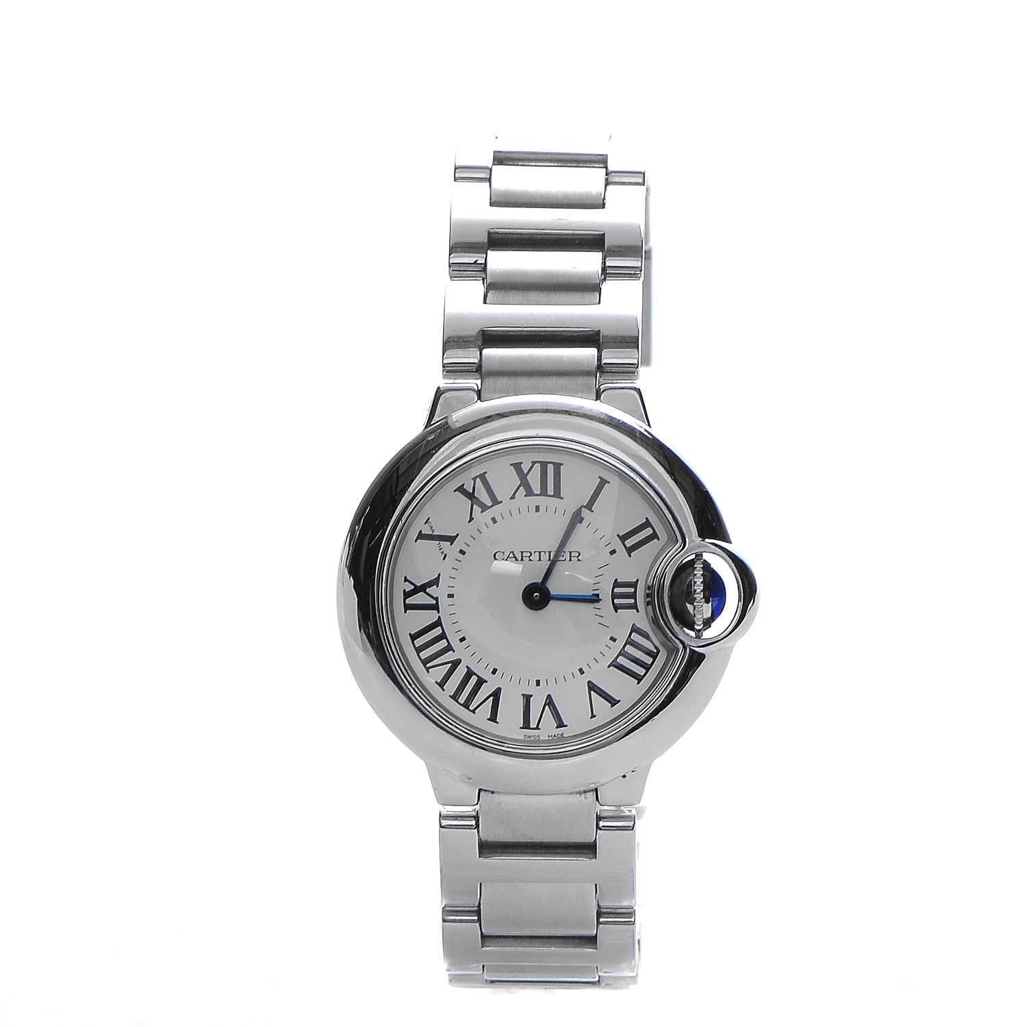 Cartier Stainless Steel 28mm Ballon Bleu De Quartz Watch 1 of 8