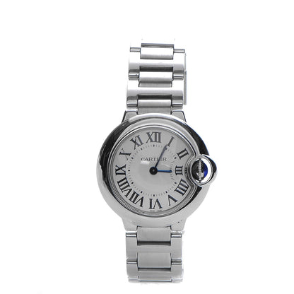 Cartier Stainless Steel 28mm Ballon Bleu De Quartz Watch 1 of 8