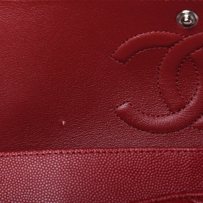 Chanel Caviar Quilted Medium Double Flap Red 10 of 14