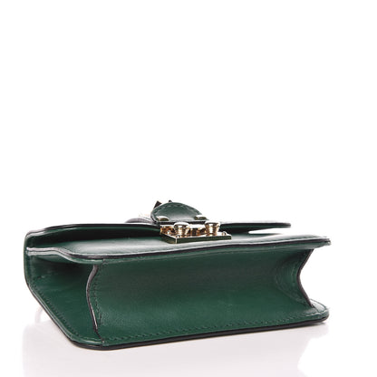 Valentino Garavani Vitello Mini Glam Lock Rockstud Flap Green 4 of 11