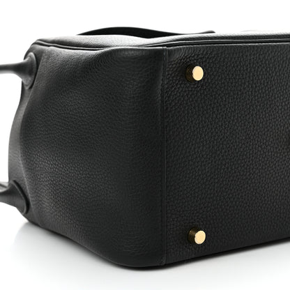 Hermes Taurillon Clemence Lindy 30 Black 9 of 11