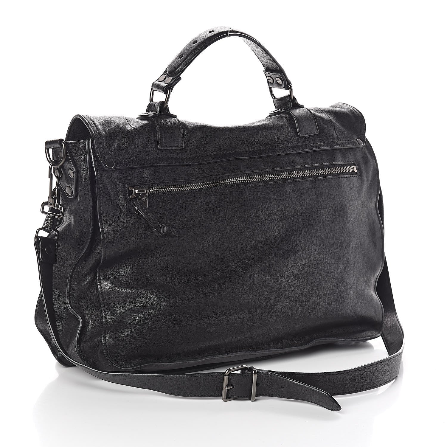Proenza Schouler Lambskin PS1 Large Satchel Black 3 of 10