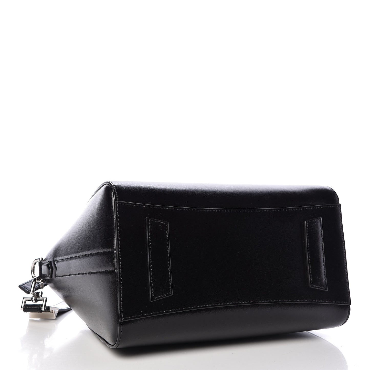 Shiny Lord Calfskin Small Antigona Black