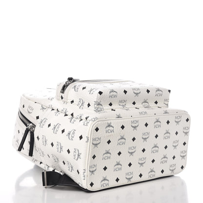 MCM Visetos Medium Stark Backpack White 4 of 12