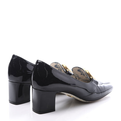 Gucci Vernice GG Victoire 55mm Loafer Pumps 39 Black 4 of 10