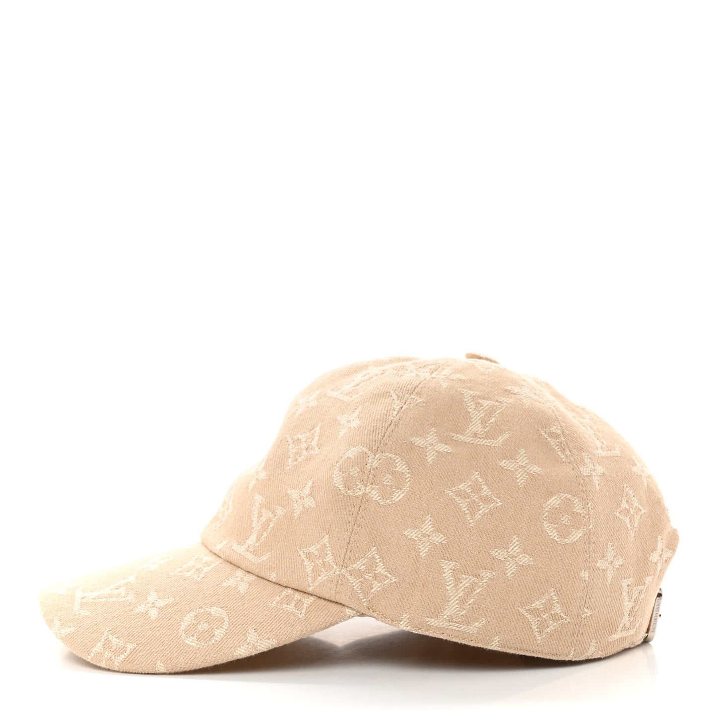 Cotton Monogram Essential Cap M Beige