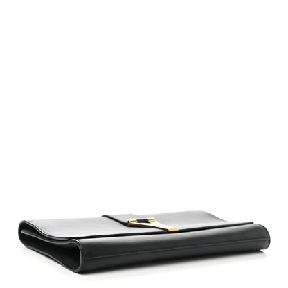 Saint Laurent Calfskin Classic Y Ligne Clutch Black 3 of 10