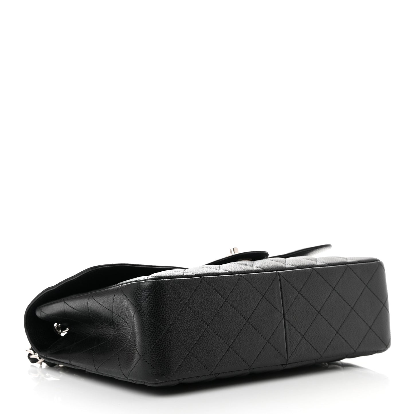 Caviar Quilted Jumbo Single Flap Black