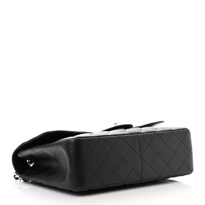 Chanel Caviar Quilted Jumbo Single Flap Black 4 of 13