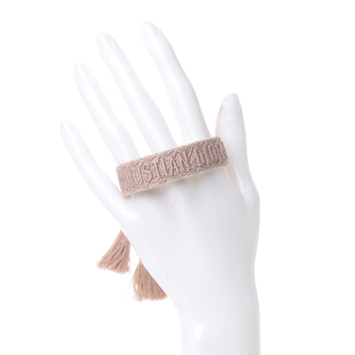 Christian Dior Woven Cotton J'Adior Friendship Bracelet Nude 2 of 3