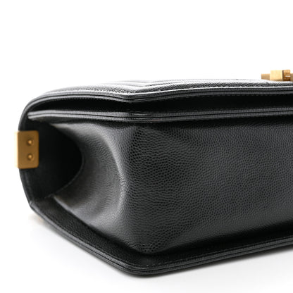 Chanel Caviar Quilted Medium Boy Flap Black 9 of 11