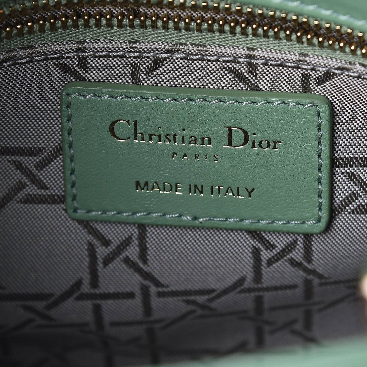 Christian Dior Lambskin Cannage Small My ABCDior Lady Dior Green 6 of 8