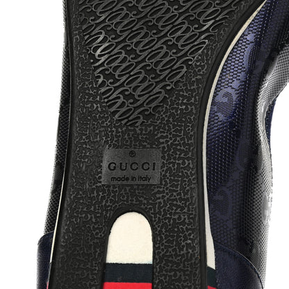 Gucci Imprime Monogram Ballerina Flats 38.5 Blue 6 of 10