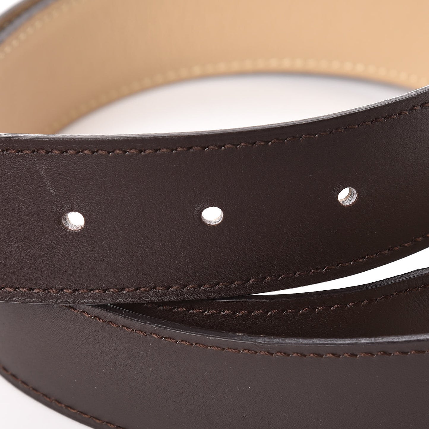 Chamonix Swift Strie 32mm H Belt 90 Chocolate Parchemin
