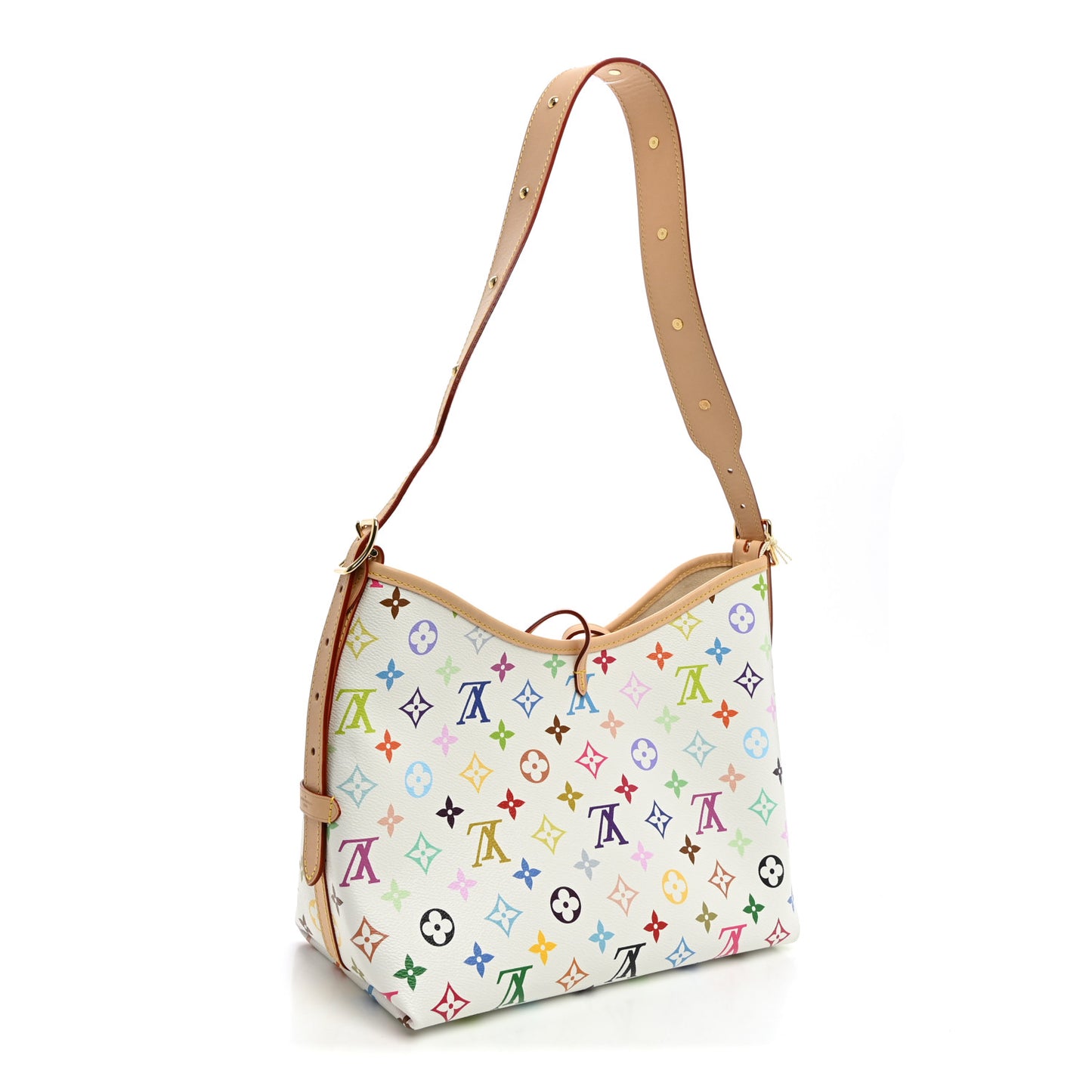 LV x TM Monogram Multicolor CarryAll PM White