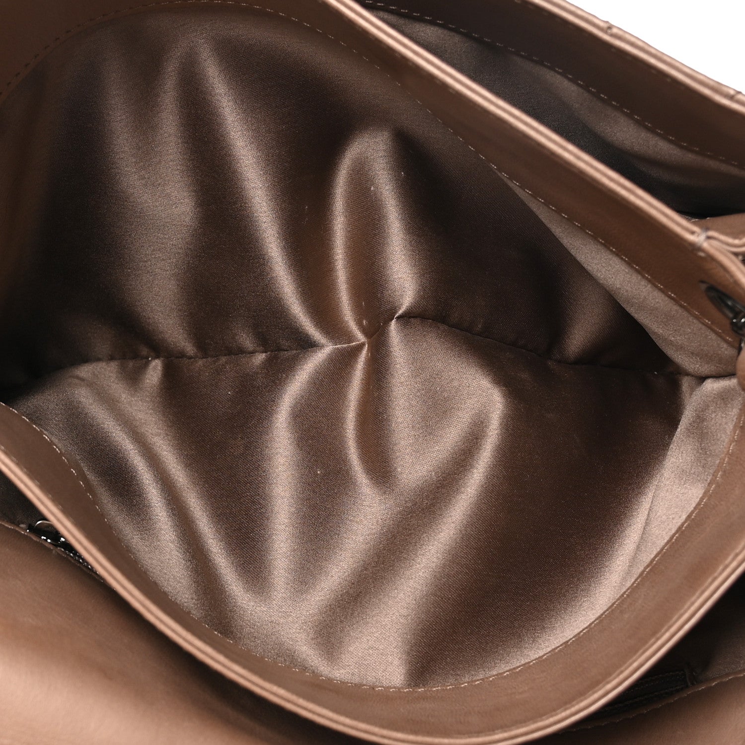 Chanel Lambskin Quilted Chanel 3 Accordion Flap Bag Dark Beige 6 of 13