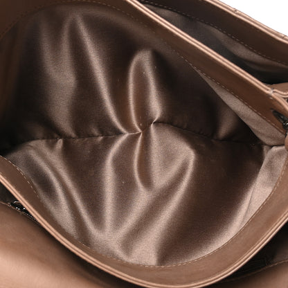 Chanel Lambskin Quilted Chanel 3 Accordion Flap Bag Dark Beige 6 of 13