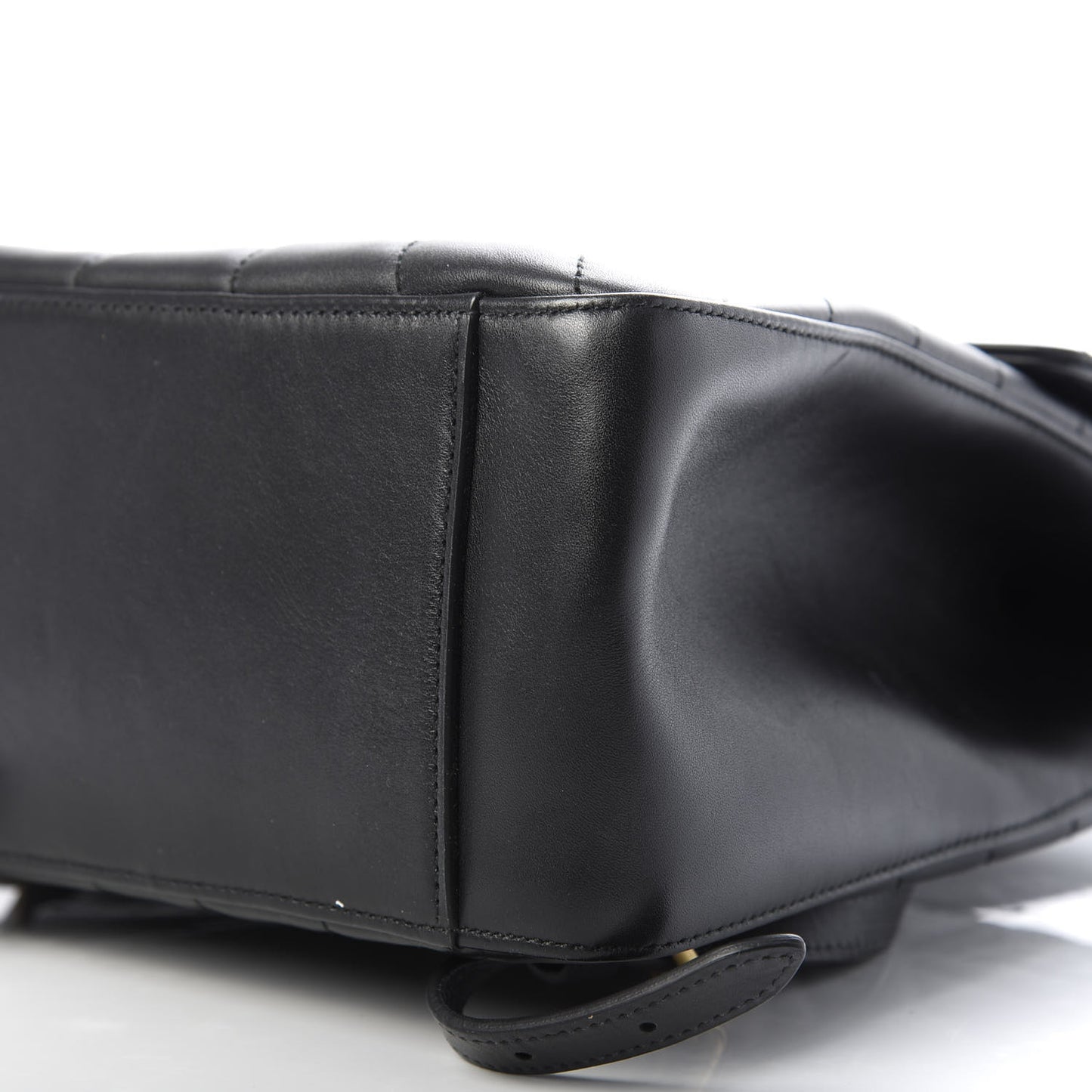 Calfskin Bamboo Trapuntata Queen Margaret Backpack Black