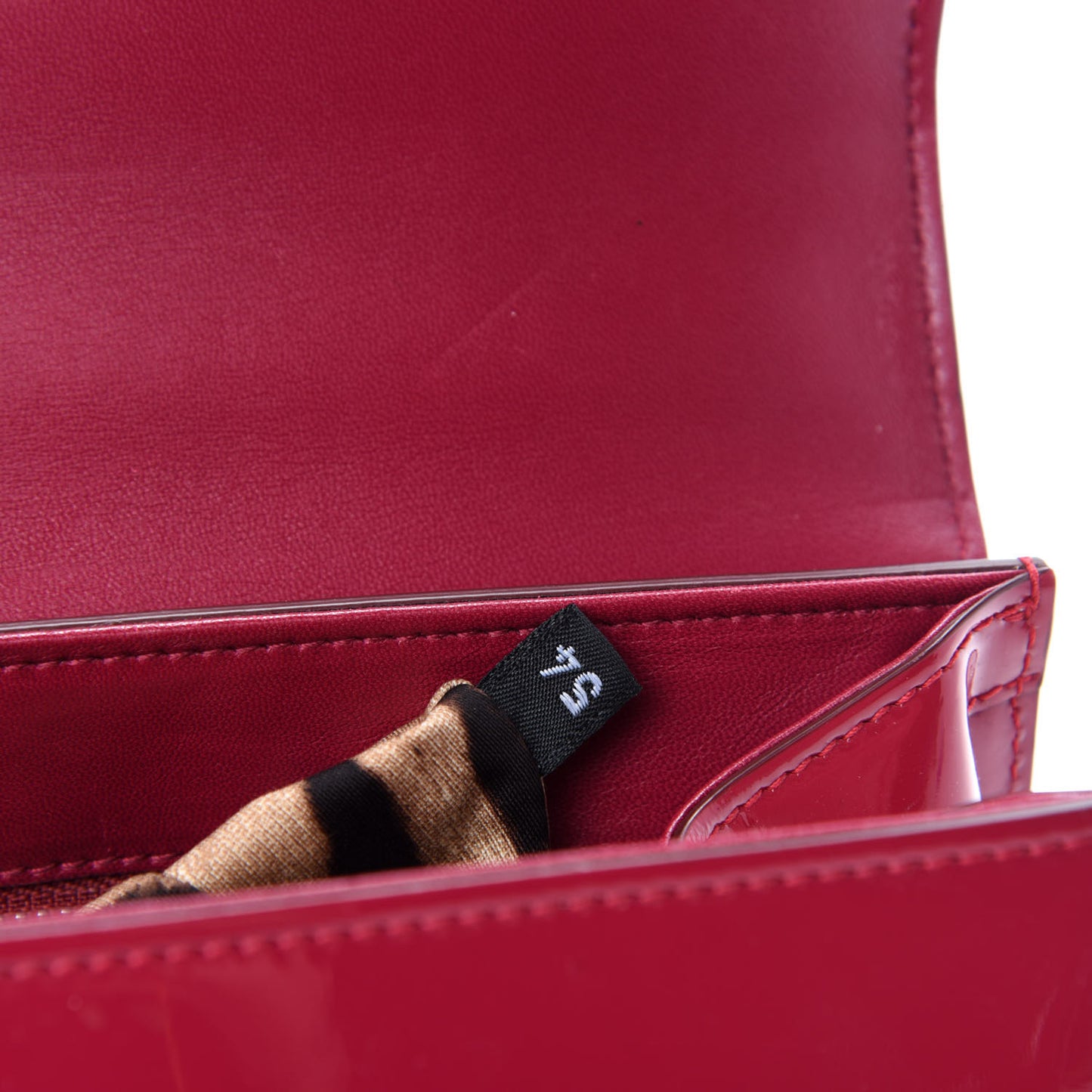 Patent Small Monica Top Handle Bag Dark Pink