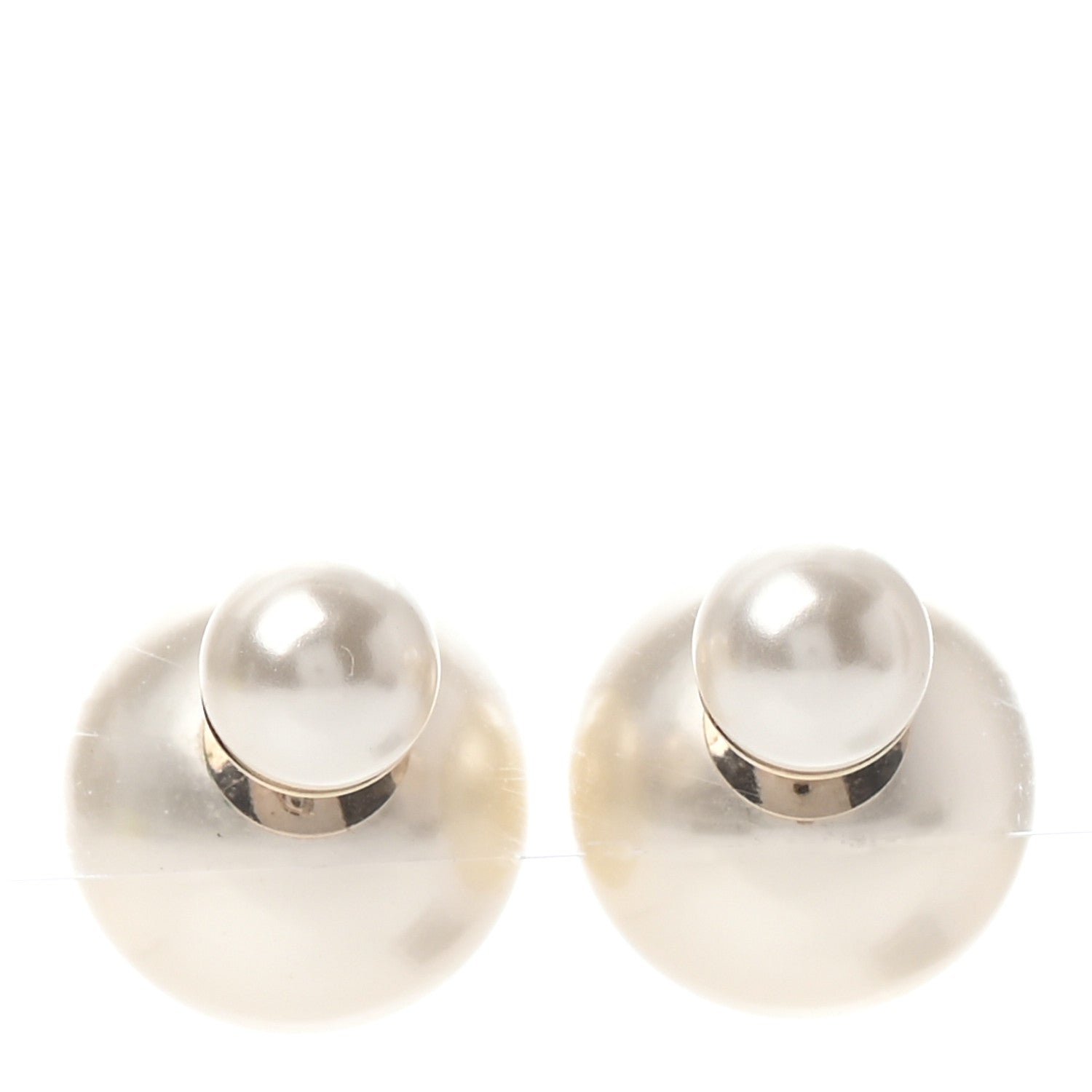 Christian Dior Pearl Mise En Dior Tribal Earrings 1 of 5