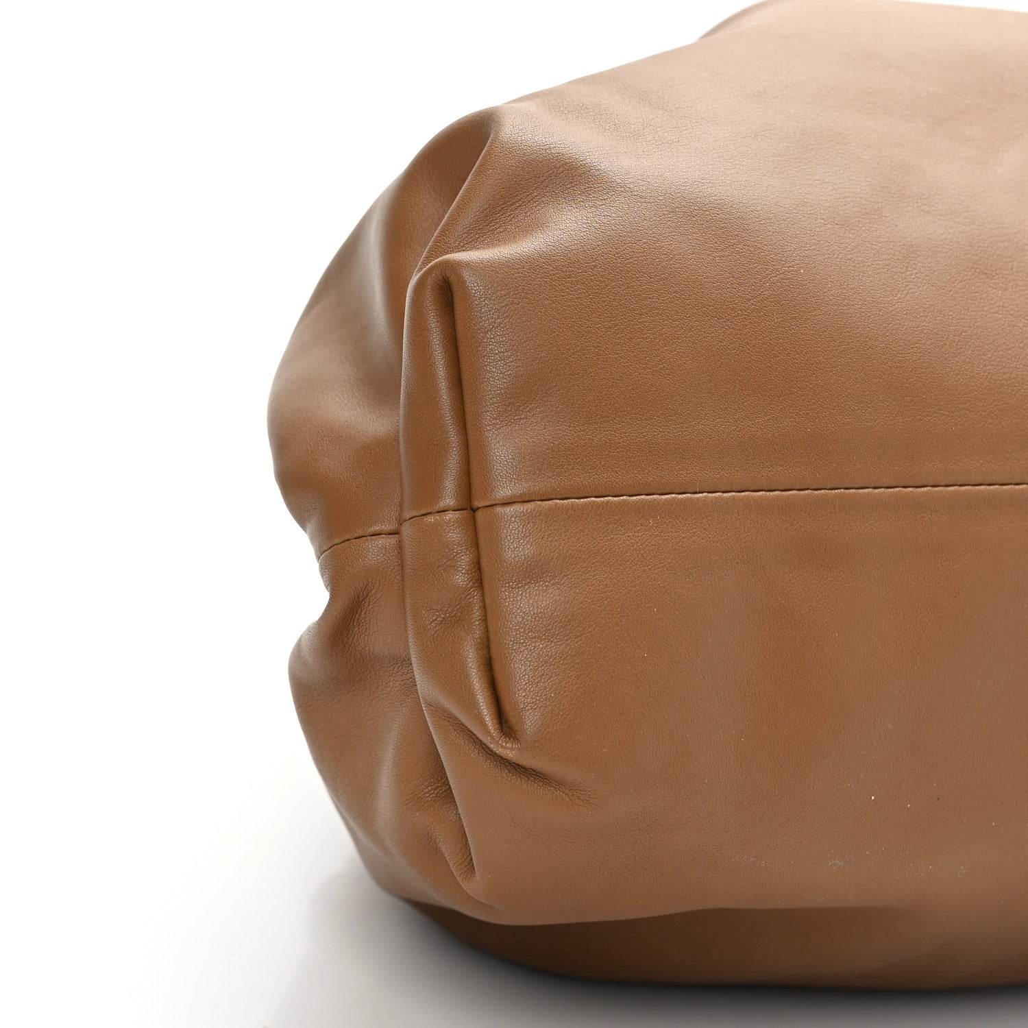 Bottega Veneta Smooth Butter Calf The Pouch Oversized Clutch Teak 9 of 9