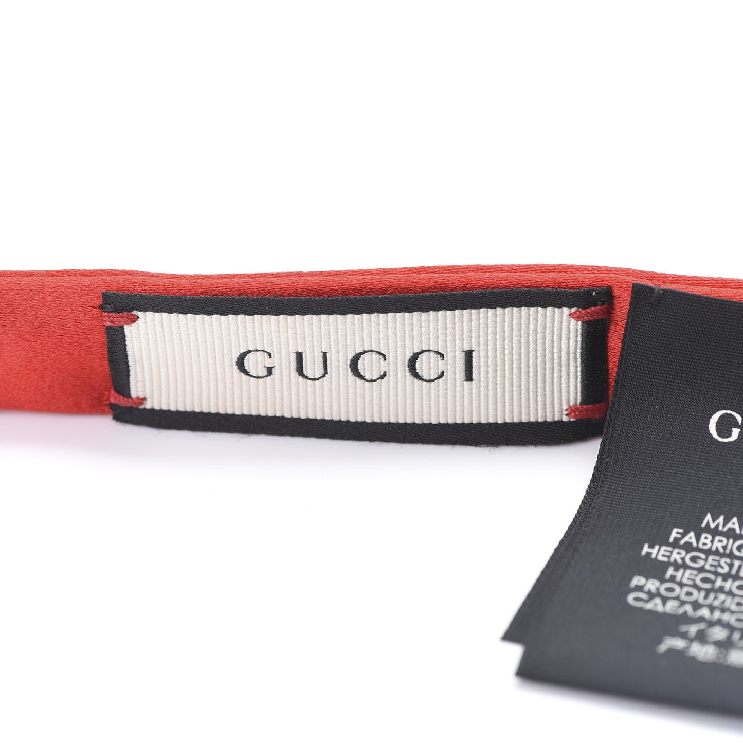 Grosgrain Web Crystal Neck Bow White Blue Red