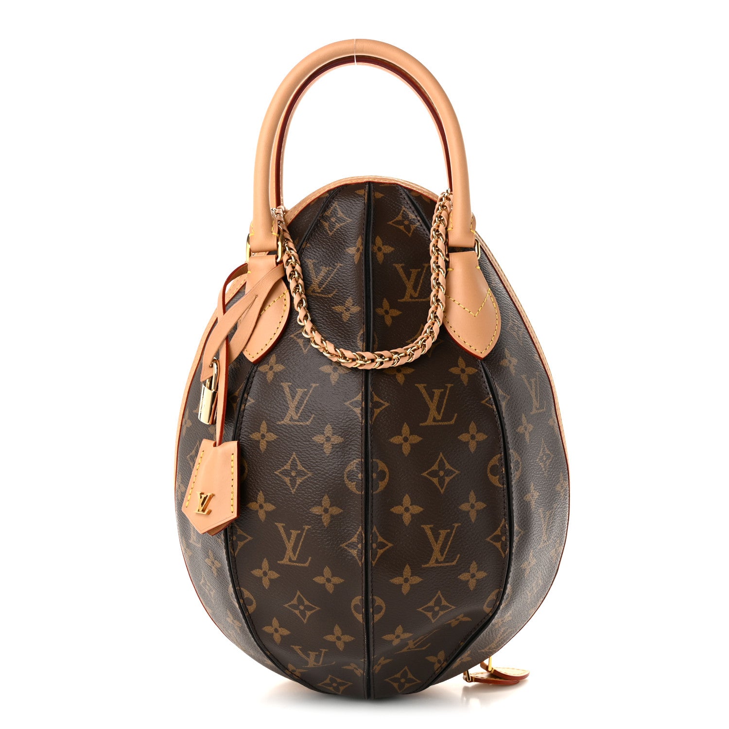 Louis Vuitton Monogram Braided Egg Bag Black 1 of 9