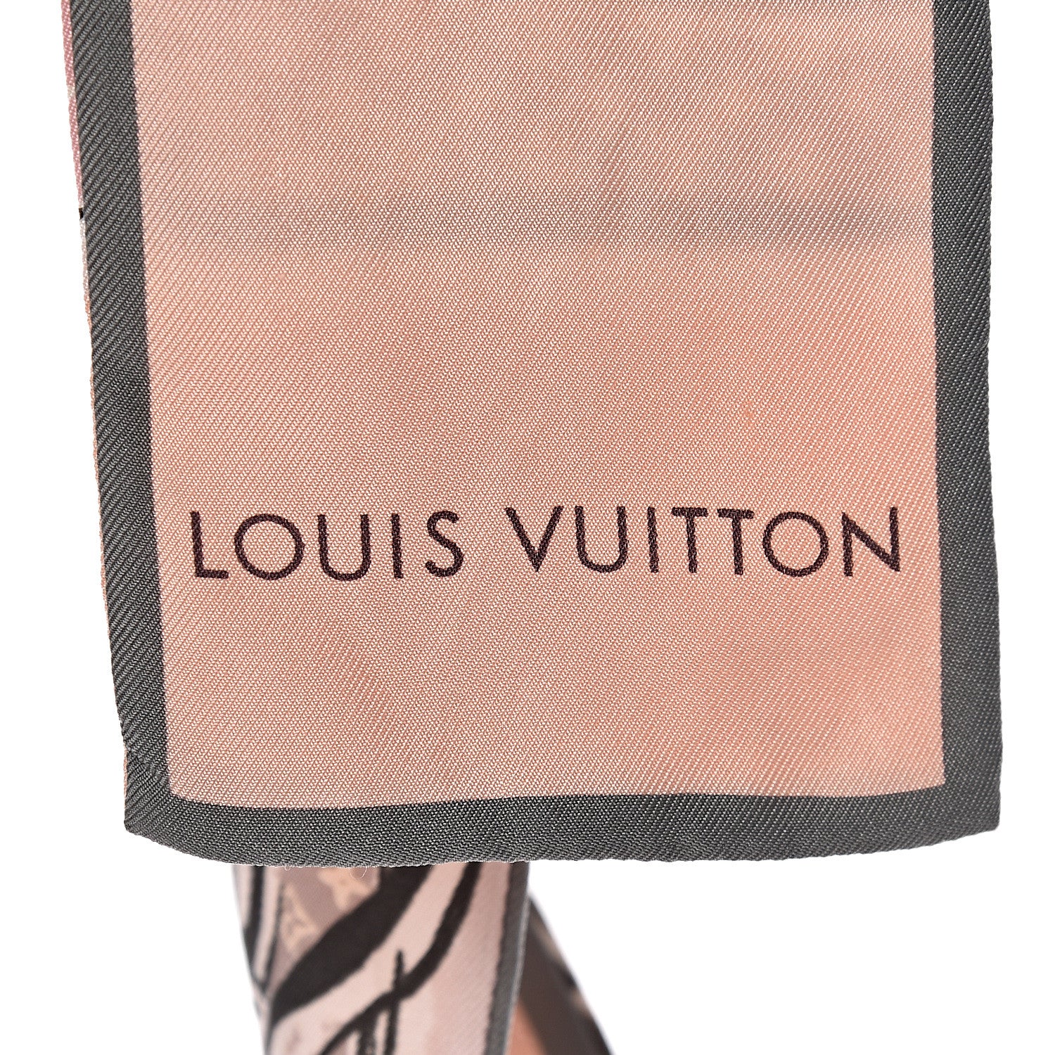 Louis Vuitton Silk Monogram Trunks Bandeau Rose Poudre 5 of 5