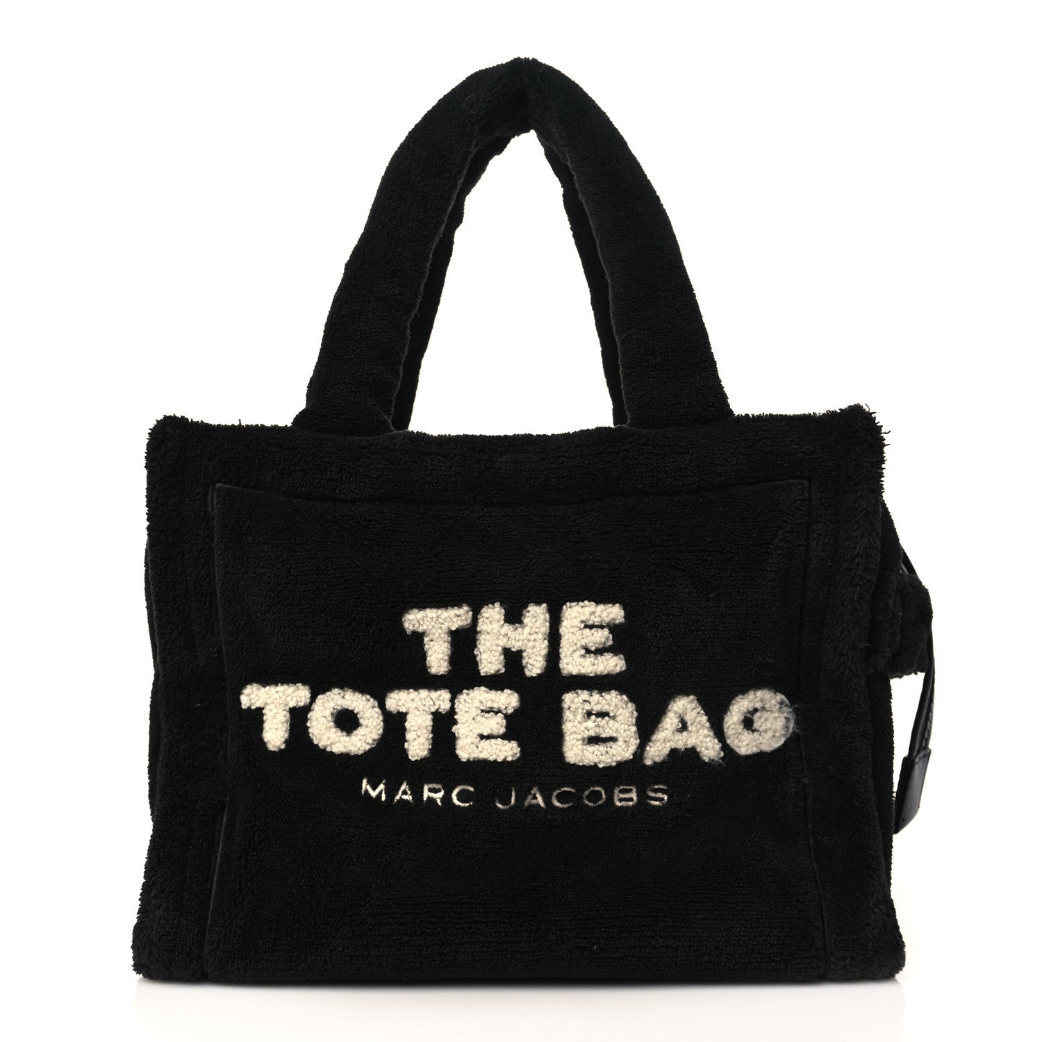 Marc Jacobs Polyester Mini Terry Tote Bag Black Nickel 1 of 8