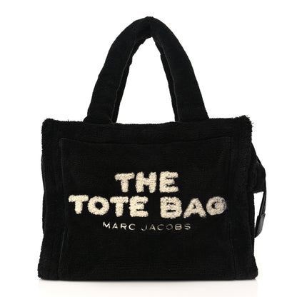 Marc Jacobs Polyester Mini Terry Tote Bag Black Nickel 1 of 8