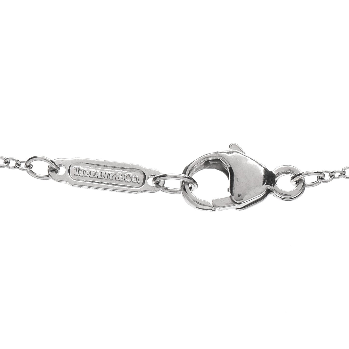 Platinum Diamond Jazz Graduated Drop Pendant Necklace