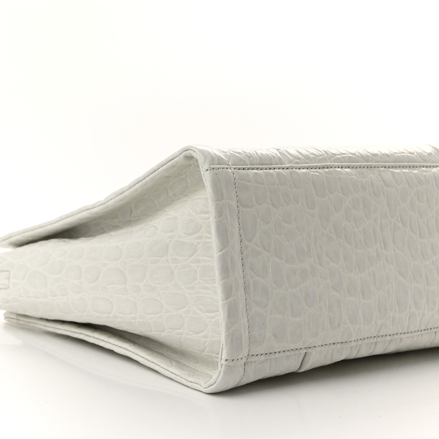 Marc Jacobs Croc Embossed Medium The Tote Bag Ivory 9 of 10