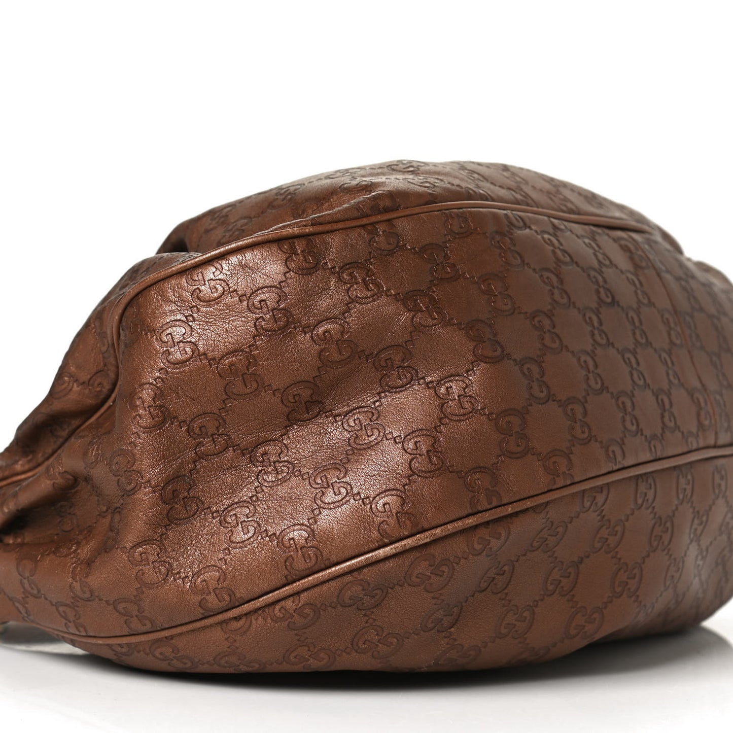 Guccissima Medium Sukey Hobo Bronze