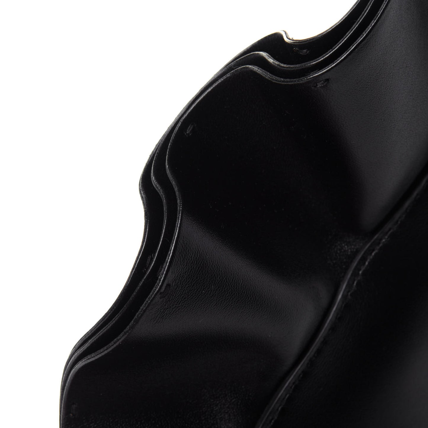 Nappa Atelier 04 Rouches Edition Small Ruffle Hobo Black