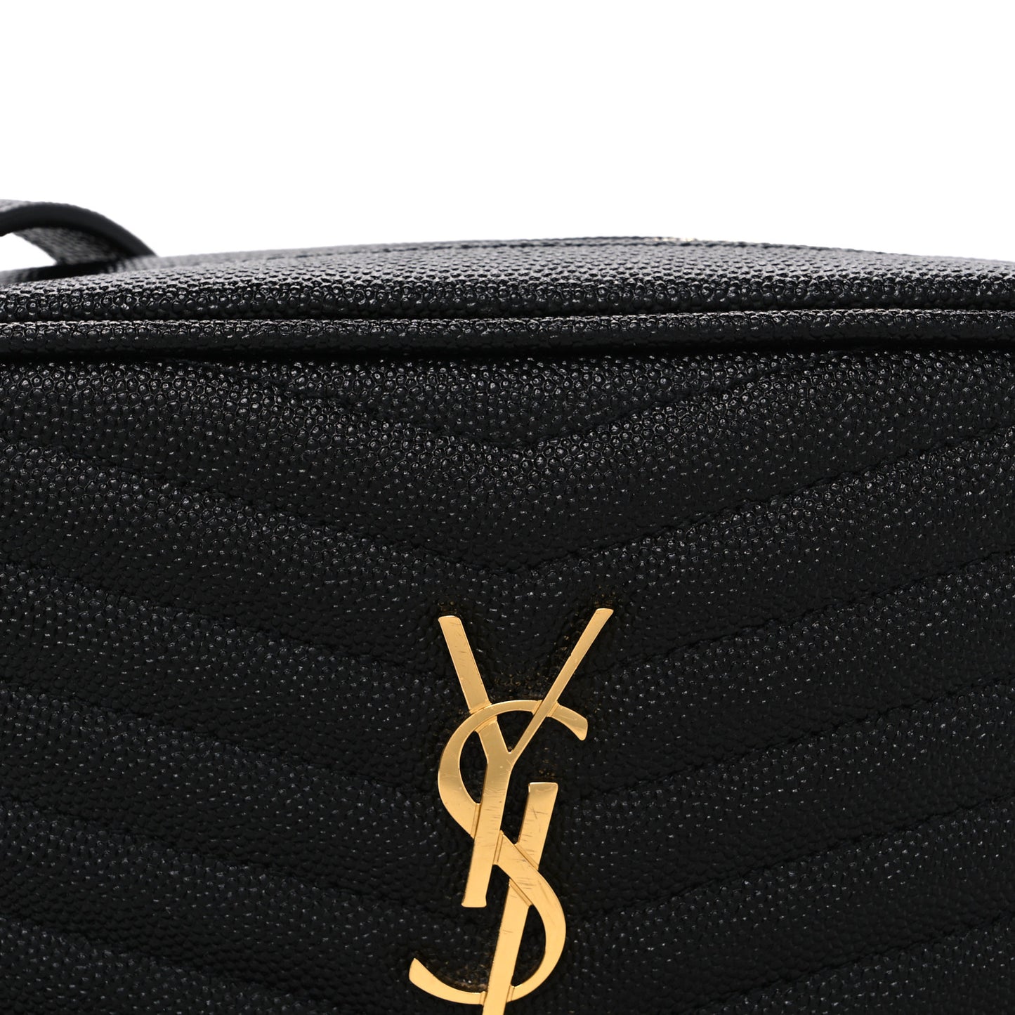 Grain De Poudre Matelasse Monogram Mini Lou Camera Bag Black