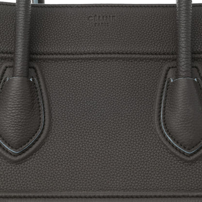 Celine Grained Calfskin Medium Phantom Luggage Grey Blue 8 of 16